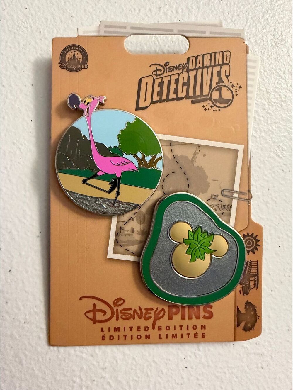 Daring Detectives Flamingo Pin